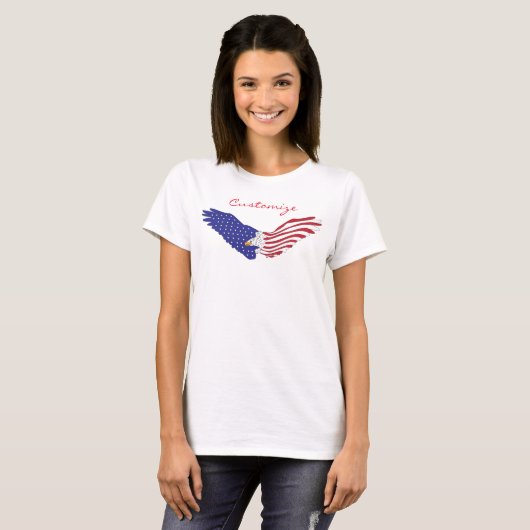 American Eagle Thunder_Cove Patriotic op 4 juli T-shirt (Voorkant volledig)