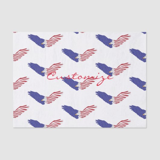 American Eagle Thunder_Cove Patriotic op 4 juli Tissuepapier (Voorkant)