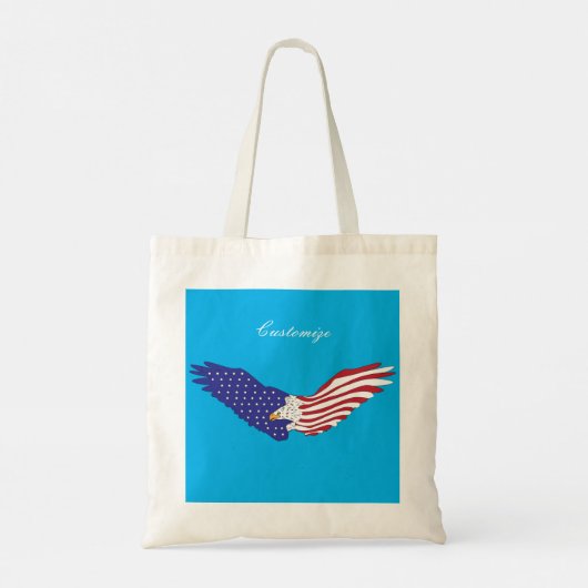 American Eagle Thunder_Cove Patriotic op 4 juli Tote Bag (Achterkant)