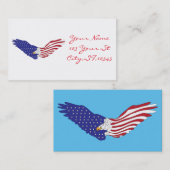 American Eagle Thunder_Cove Patriotic op 4 juli Visitekaartje (Voorkant / Achterkant)
