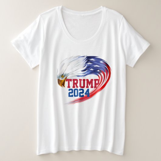 American Eagle Trump 2024 Womens Grote Maat T-shirt (Design voorkant)