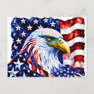 American Eagle, USA, briefkaart voor postkruising