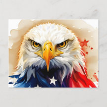 American Eagle, USA, briefkaart voor postkruising