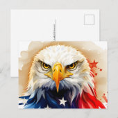 American Eagle, USA, briefkaart voor postkruising (Voorkant / Achterkant)