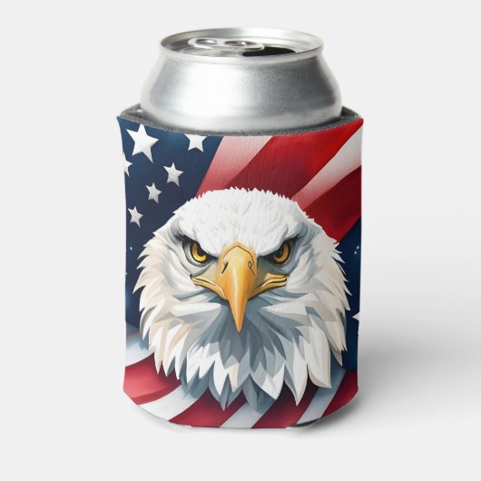 American Eagle, USA, op 4 juli, Blikjeskoeler (Blikje Achterkant)