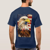 American eagle vliegende Design Gedrukt T-shirt (Achterkant)