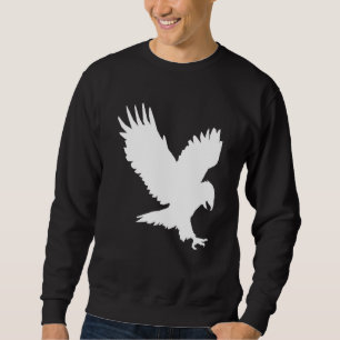 American Eagle White Flying USA Adelaar Trui