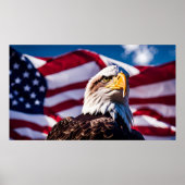 American Eagle x Flag Poster (Voorkant)