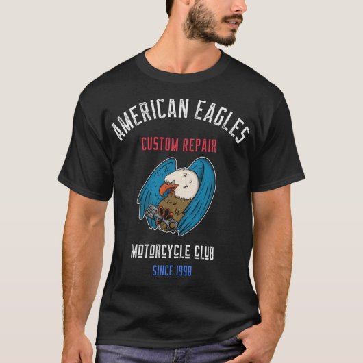American Eagles Motorcycle Club T-shirt (Voorkant)