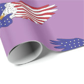 American Eagles Thunder_Cove Patriotic op 4 juli Cadeaupapier (Rol Hoek)