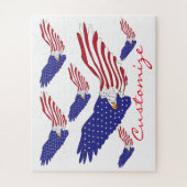 American Eagles Thunder_Cove Patriotic op 4 juli Legpuzzel (Verticaal)