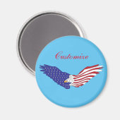 American Eagles Thunder_Cove Patriotic op 4 juli Magneet (Voorkant / Achterkant)