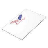 American Eagles Thunder_Cove Patriotic op 4 juli Notitieblok (Schuin)