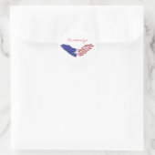 American Eagles Thunder_Cove Patriotic op 4 juli Ronde Sticker (Tas)