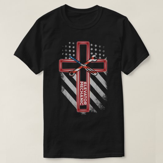 American Elevator Mechanic Beliver T-shirt (Design voorkant)