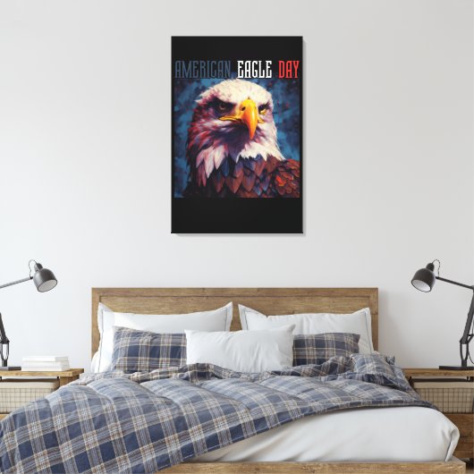 AMERICAN ELLE DAG CANVAS AFDRUK (Insitu (Slaapkamer))