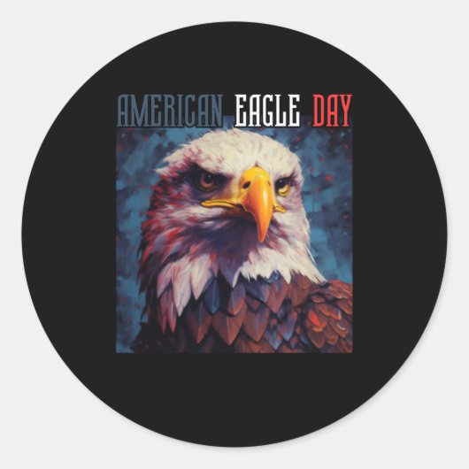 AMERICAN ELLE DAG RONDE STICKER (Voorkant)
