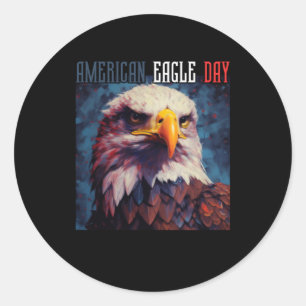 AMERICAN ELLE DAG RONDE STICKER