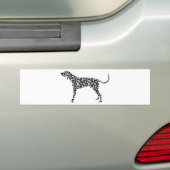 American English Coonhound Bumpersticker (Op auto)