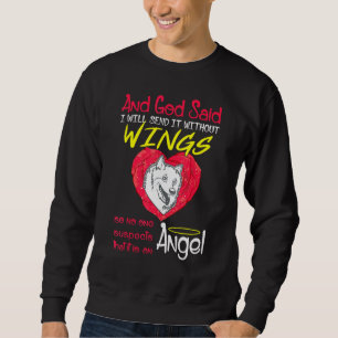 American Eskimo Angel zonder Wings Pet Trui