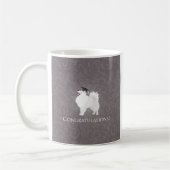 American Eskimo Dog Afstuderen Design Koffiemok (Links)