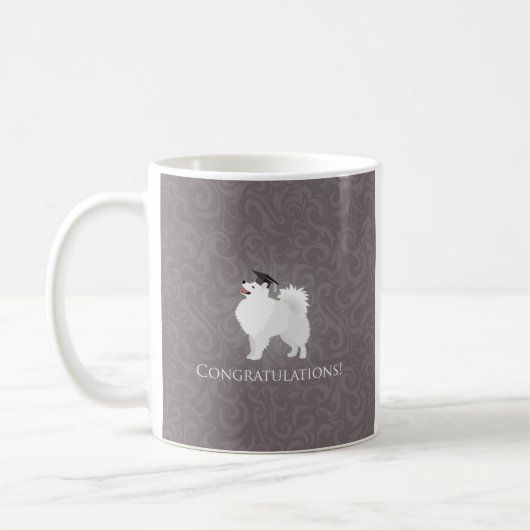 American Eskimo Dog Afstuderen Design Koffiemok (Links)