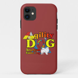 American Eskimo Dog Agility iPhone 11 Hoesje