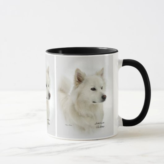 American Eskimo Dog Art Gifts Mok (Rechts)
