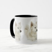 American Eskimo Dog Art Gifts Mok (Voorkant links)