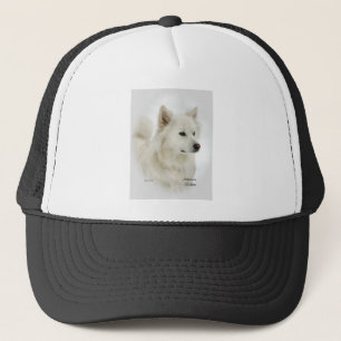 American Eskimo Dog Art Gifts Trucker Pet