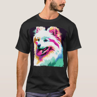 American Eskimo Dog Art Hondenliefhebber Cadeaus T-shirt
