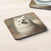 American Eskimo Dog Bier Onderzetter (Linkerzijde)