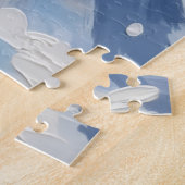 American Eskimo Dog Christmas Red Truck Holiday Legpuzzel (Zijkant)