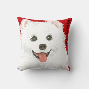 American Eskimo Dog Color Block Kussen