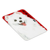 American Eskimo Dog Color Block Magneet (Rechterzijde)
