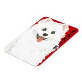 American Eskimo Dog Color Block Magneet (Linkerzijde)