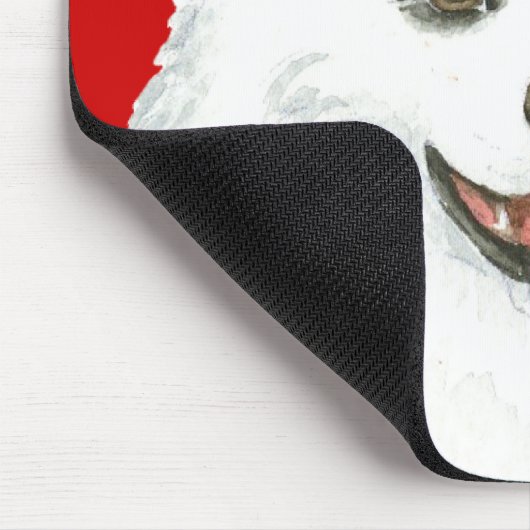 American Eskimo Dog Color Block Muismat (Hoek)