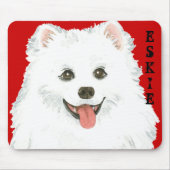 American Eskimo Dog Color Block Muismat (Voorkant)