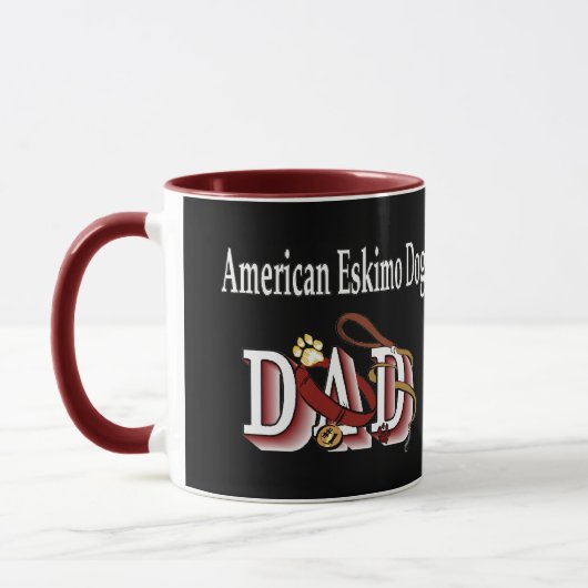 American Eskimo Dog Dad Gifts Mok (Links)