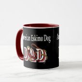 American Eskimo Dog Dad Gifts Mok (Voorkant links)