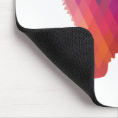 American Eskimo Dog Geo Silhouette Paars Muismat (Hoek)