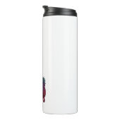 American Eskimo Dog Geo Silhouette Paars Thermosbeker (Geroteerd rechts)