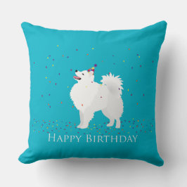American Eskimo Dog Happy Birthday Design Kussen