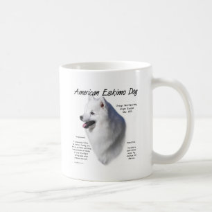 American Eskimo Dog History Design Koffiemok