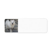 American_Eskimo_Dog_love w pic Etiket (Voorkant)