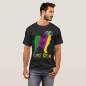 American Eskimo Dog Lover Mardi Gras Carnival Jest T-shirt (Voorkant volledig)
