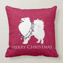 American Eskimo Dog Merry Kerstdesign Kussen