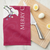 American Eskimo Dog Merry Kerstdesign Theedoek (Quarter Fold)