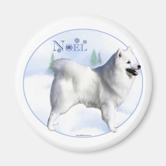 American Eskimo Dog Noel - Magneet (Voorkant)