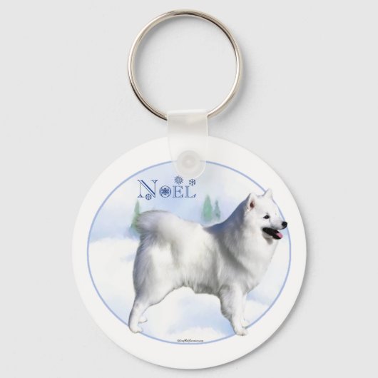 American Eskimo Dog Noel - Sleutelhanger (Voorkant)